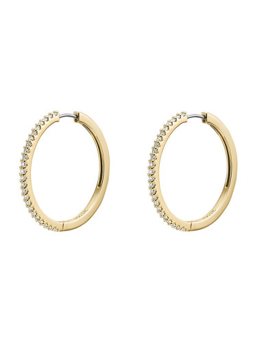 Обици Fossil Er Glitz Hoop JA7261710 Златист