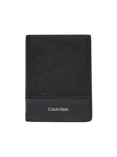 Голям мъжки портфейл Calvin Klein Ck Must Bifold 10cc K50K512679 Черен