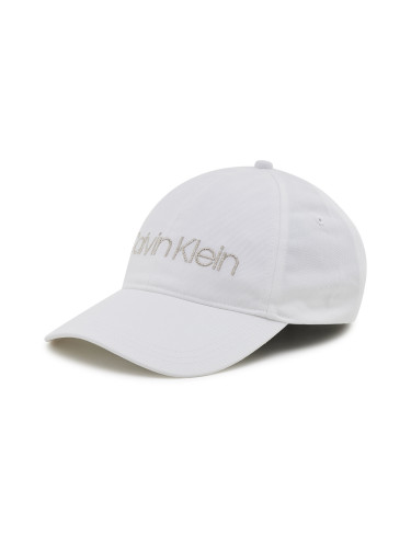 Шапка с козирка Calvin Klein Bb Cap K60K608210 Бял