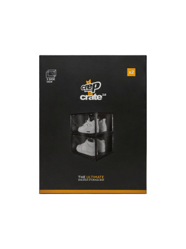 сет от 2 кутии за обувки Crep Protect The Ultimate Sneaker Storage Box CP009 Черен