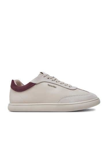 Сникърси Calvin Klein Cupsole Lace Up - Lth Sue Mix HW0HW02435 Бежов