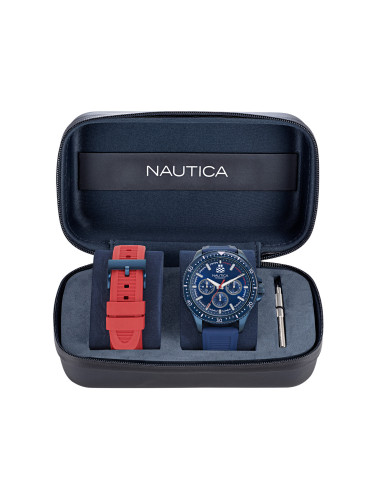 Часовник Nautica Nct Windrose NAPWRF404 Син