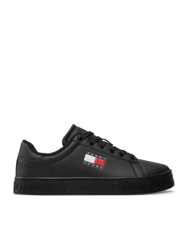 Сникърси Tommy Jeans Tjw Logo Outsole Sneaker Ess EN0EN02703 Черен