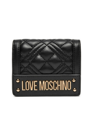 Малък дамски портфейл LOVE MOSCHINO JC5601PP0LLA0000 Черен