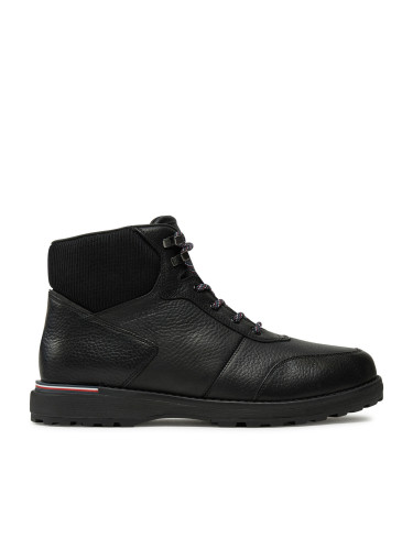 Зимни обувки Tommy Hilfiger Corporate Warm Outdoor Lth Boot FM0FM05148 Черен