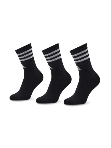 Дълги чорапи unisex adidas 3-Stripes Cushioned Crew Socks 3 Pairs IC1321 Черен