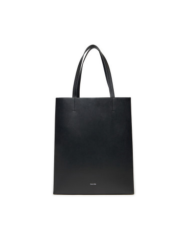 Дамска чанта Calvin Klein Line Lthr Ns Tote 43 LV04F3000G Черен