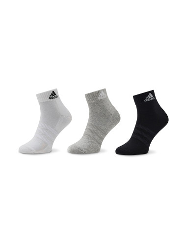 Чорапи къси унисекс adidas Cushioned Sportswear Ankle Socks 3 Pairs IC1281 Сив