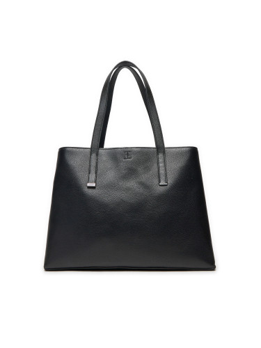 Дамска чанта Calvin Klein Ck Plaque Medium Shopper K60K612782 Черен