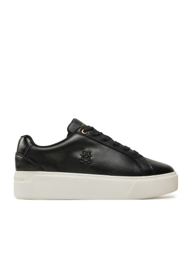 Сникърси Tommy Hilfiger Th Platform Court Sneaker FW0FW08614 Черен