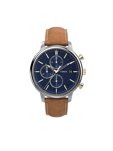 Часовник Timex Chicago Chronograph 45mm TW2U39000 Кафяв