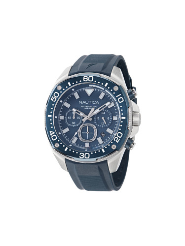 Часовник Nautica Bluesail Chronograph NAPBSF403 Син