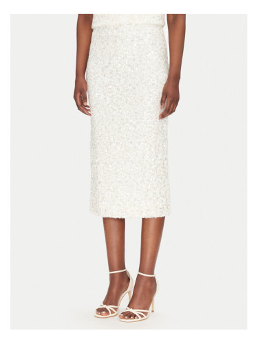 ViCOLO Миди пола TS0397 Бял Regular Fit