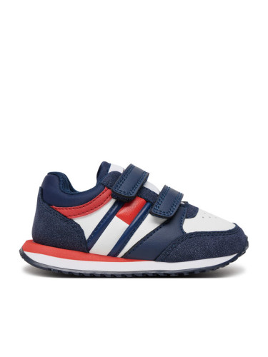 Tommy Hilfiger Сникърси Flag Low Cut Velcro Sneaker T1B9-33661-1269 Тъмносин