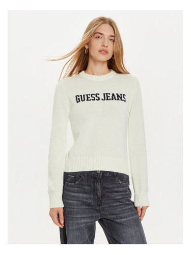 Guess Пуловер W4BR10 Z3HM1 Бял Regular Fit