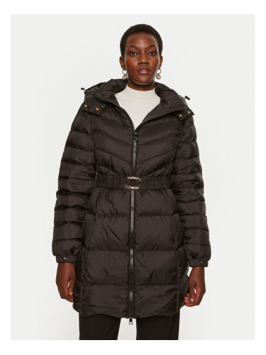 TWINSET Зимно палто 242TP2182 Черен Slim Fit