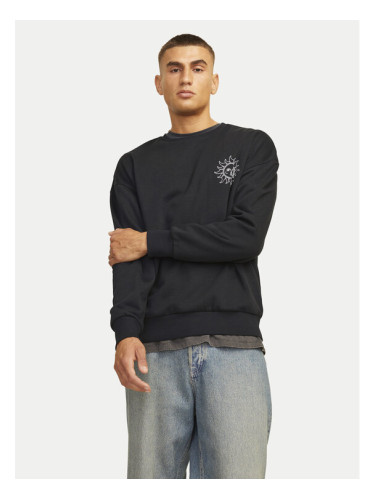 Jack & Jones Суитшърт Mystic 12257735 Черен Relaxed Fit
