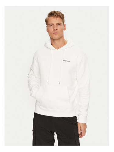 Off-White Суитшърт OMBB097F22FLE0150110 Бял Regular Fit