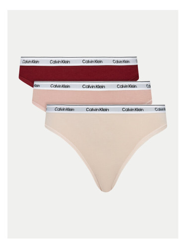 Calvin Klein Underwear Комплект 3 чифта класически бикини 000QD5207E Цветен