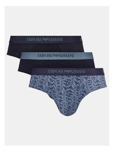 Emporio Armani Underwear Комплект 3 чифта слипове 111624 4F722 75536 Тъмносин