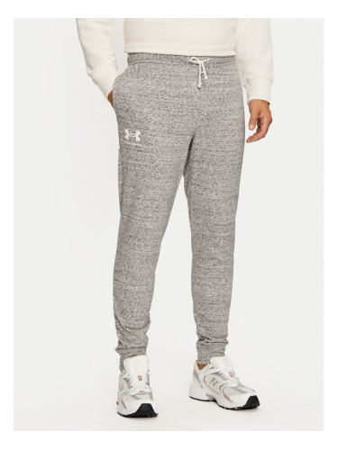 Under Armour Долнище анцуг Ua Rival Terry Jogger 1380843 Сив Fitted Fit