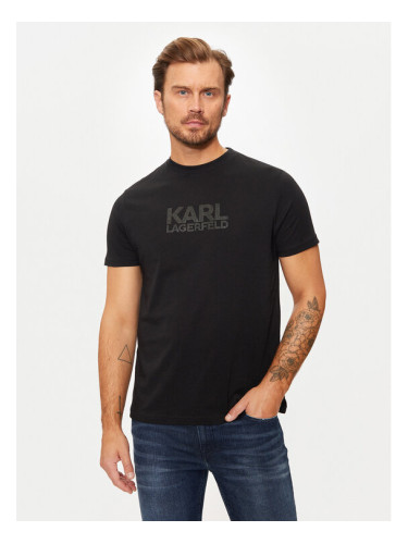 KARL LAGERFELD Тишърт 755077 544252 Черен Regular Fit