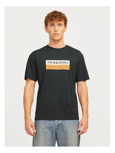 Jack&Jones Тишърт Fredeiksberg 12262492 Сив Regular Fit