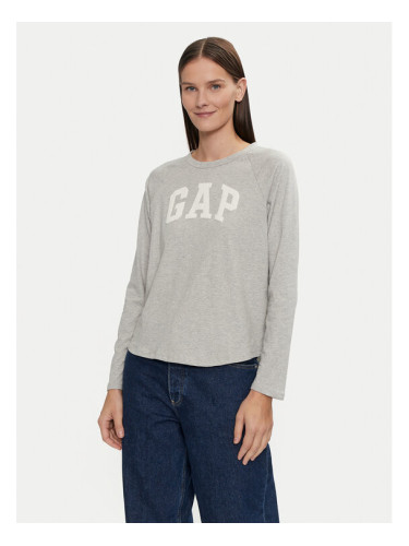 Gap Блуза 534389-02 Сив Relaxed Fit