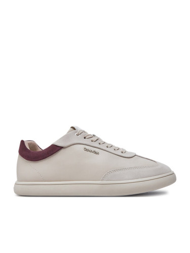 Calvin Klein Сникърси Cupsole Lace Up - Lth Sue Mix HW0HW02435 Бежов