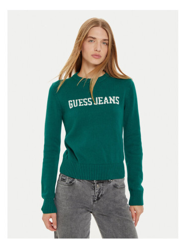 Guess Пуловер W4BR10 Z3HM1 Зелен Regular Fit