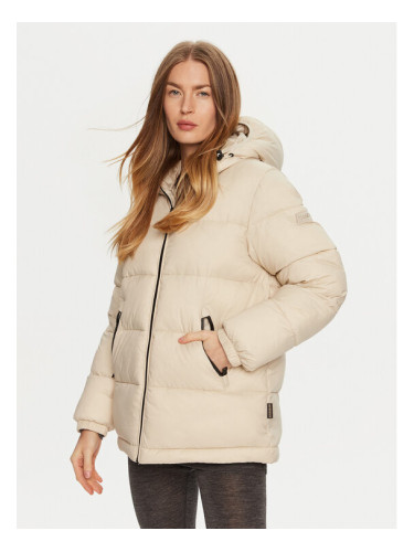 Napapijri Зимно яке A-Box Logo NP0A4HZ2 Бежов Regular Fit