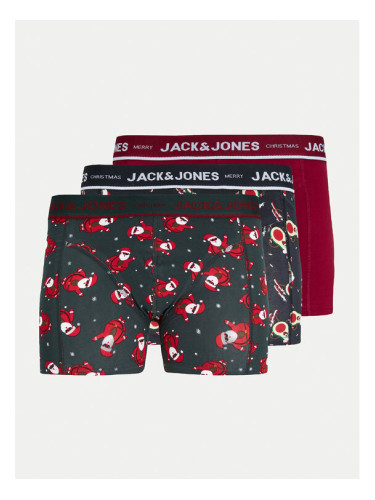 Jack&Jones Комплект 3 чифта боксерки Merry X-Mas 12266602 Цветен