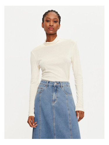 Vila Поло Jolini 14102279 Екрю Slim Fit