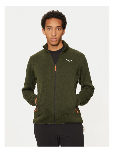 Salewa Полар Puez Rocca 29126 Зелен Regular Fit