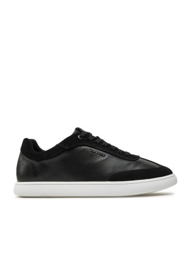 Calvin Klein Сникърси Cupsole Lace Up - Lth Sue Mix HW0HW02435 Черен