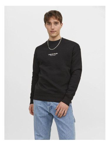 Jack&Jones Суитшърт Vesterbro 12241694 Черен Relaxed Fit