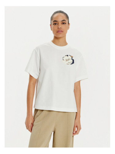 Lacoste Тишърт TF2667 Бял Oversize