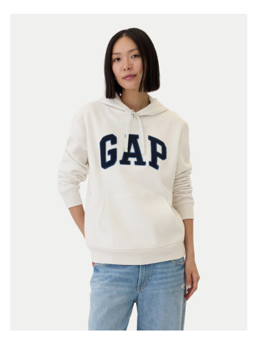 Gap Суитшърт 463506-55 Екрю Regular Fit