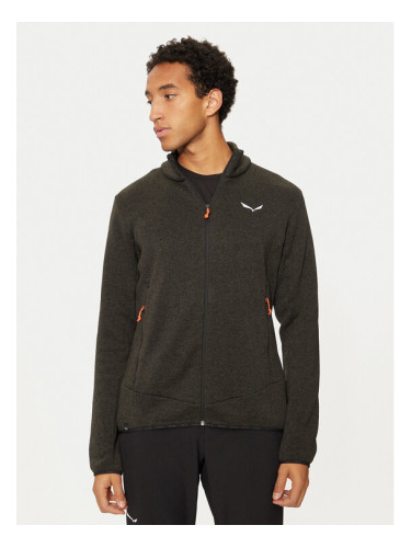 Salewa Полар Puez Rocca 29126 Зелен Regular Fit