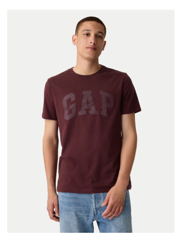 Gap Тишърт 856659-17 Бордо Regular Fit