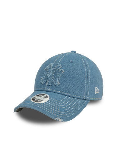 New Era Шапка с козирка Denim Distress 60565485 Син