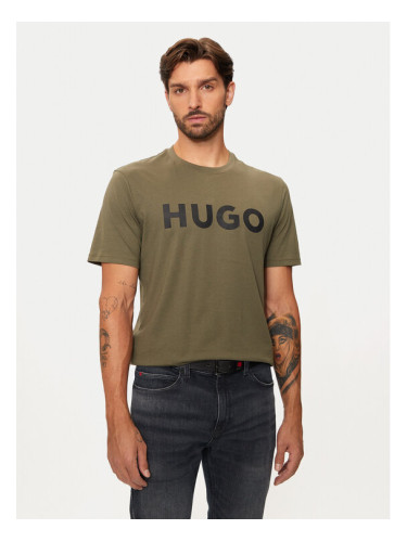 Hugo Тишърт Dulivio 50467556 Каки Regular Fit