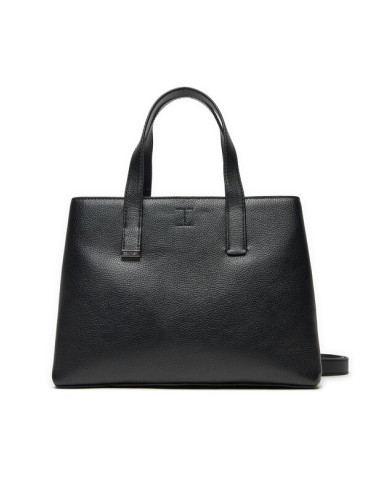 Calvin Klein Дамска чанта Ck Plaque Small Tote K60K612781 Черен