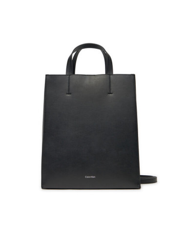 Calvin Klein Дамска чанта Line Lthr Mini Tote 32 LV04F3002G Черен