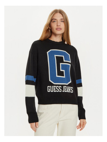 Guess Пуловер W4BR11 Z3HN2 Черен Regular Fit