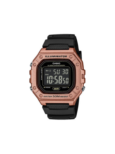 Casio Часовник Digital Chronograph W-218HM-5BVEF Черен