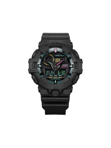 G-Shock Часовник Multi-Fluorescent Accents GA-700MF-1AER Черен