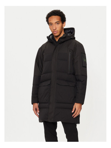 BOSS Зимно палто 50515113 Черен Regular Fit