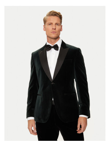 Boss Сако H-Hutson-Tux-231 50484709 Зелен Slim Fit