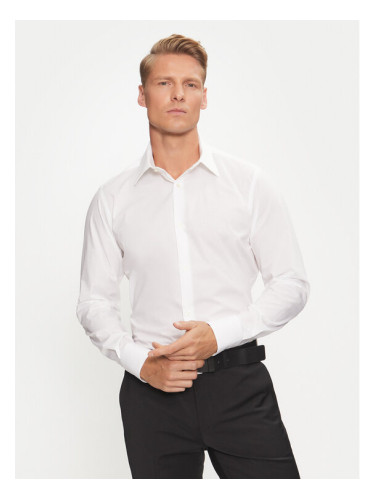 Liu Jo Риза QXX007 T2662 Бял Slim Fit